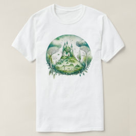 Camiseta Crie sua paisagem no Castelo de Fantasia Verde
