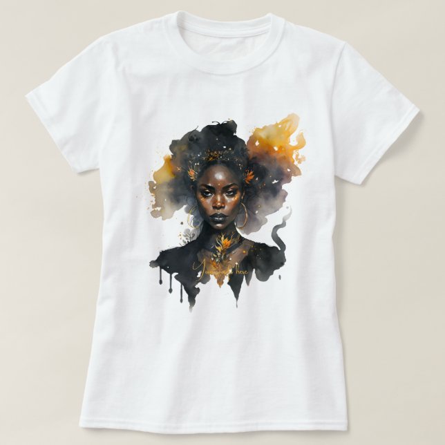 Camiseta Crie Sua Própria Bruxa Negra (Frente do Design)