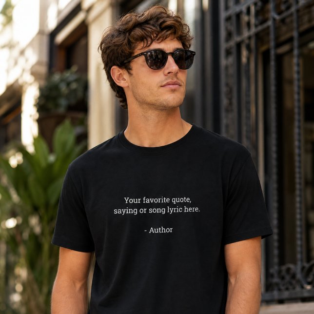 Camiseta Crie Sua Própria Citação Personalizada (Criador carregado)