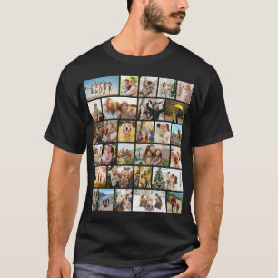 Camiseta Crie Sua Própria Colagem de 28 Fotos