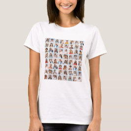 Camiseta Crie Sua Própria Colagem de 64 Fotos