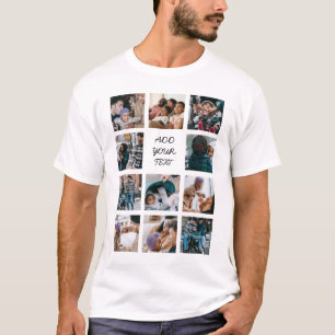 Camiseta Crie sua própria colagem de fotos