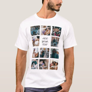 Camiseta Crie Sua Própria Colagem de Fotos