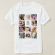 Camiseta Crie sua própria colagem de fotos (Frente do Design)