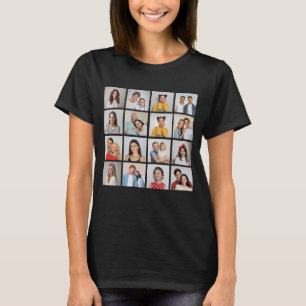 Camiseta Crie Sua Própria Colagem De Fotos 16