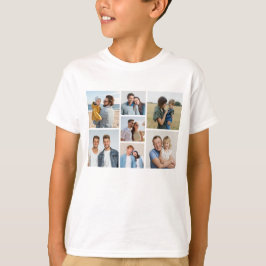 Camiseta Crie sua própria colagem de fotos 7