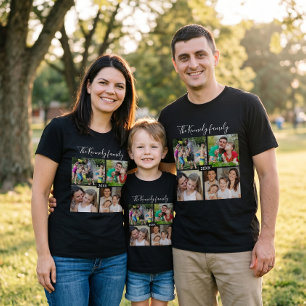 Camiseta Crie Sua Própria Colagem de Fotos de Férias em Fam