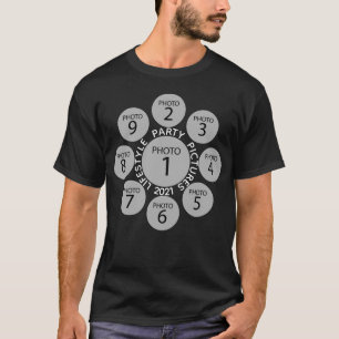 Camiseta Crie sua própria COLAGEM FOTOGRÁFICA MODELO 9