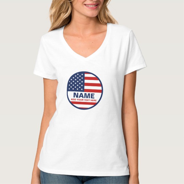 Camiseta Crie sua própria eleição presidencial nos EUA (Frente)