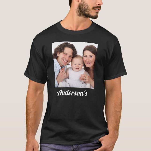 Camiseta Crie Sua Própria Família Fotografia T-Shirt (Frente)