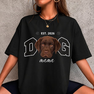 Camiseta crie sua própria foto de animal de estimação cacho