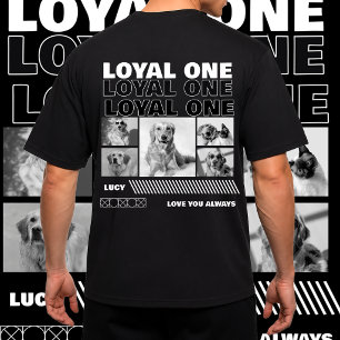 Camiseta crie sua própria foto de animal de estimação cacho