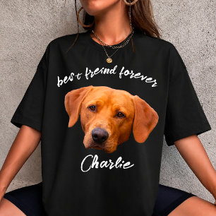 Camiseta crie sua própria foto de animal de estimação cacho