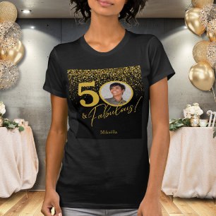 Camiseta Crie Sua Própria Foto de Aniversário Fabulosa