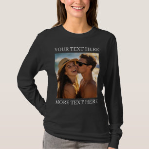 Camiseta Crie Sua Própria Foto e Texto