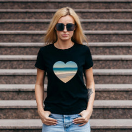 Camiseta Crie sua própria foto em forma de coração