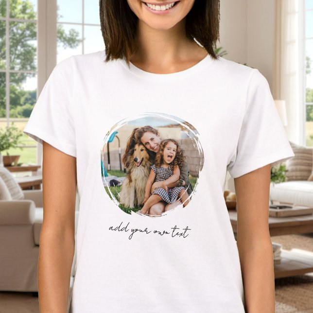 Camiseta Crie Sua Própria Foto Personalizada (Criador carregado)