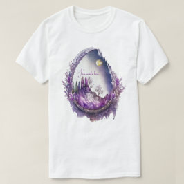 Camiseta Crie Sua Própria Geode de Paisagem Roxa