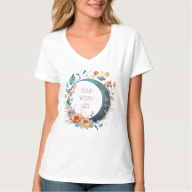 Crie Sua Própria Lua Floral Rosa E Dourada