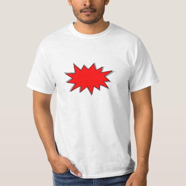 Camiseta Crie Sua Própria Onomatopopeias Super Herói! POW! (Frente)