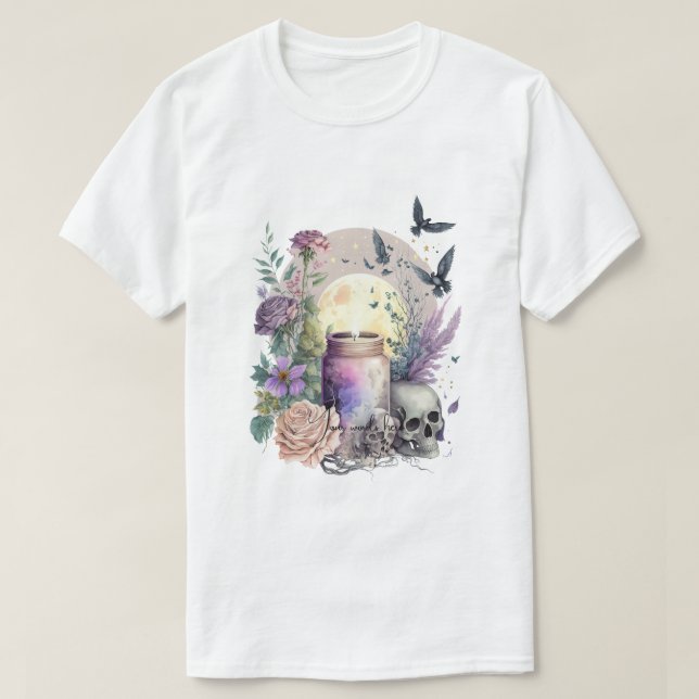 Camiseta Crie Suas Próprias Rosas Góticas (Frente do Design)