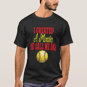Camiseta Criei Um Monstro Ela Me Chama De Pai Garota Softll