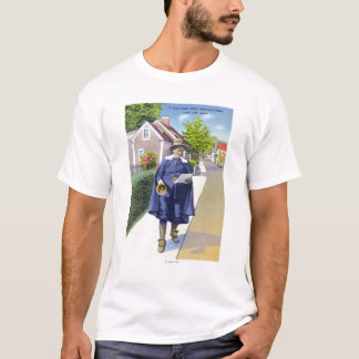 Camiseta Crier de cidade idoso do YE que soa Bell