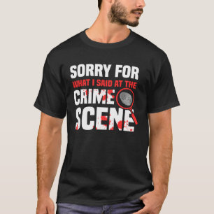 Camiseta Crime Cena Criminalista e Forense Sc