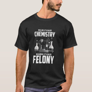 Camiseta Crime de Química Engraçado, Professor de Ciência S