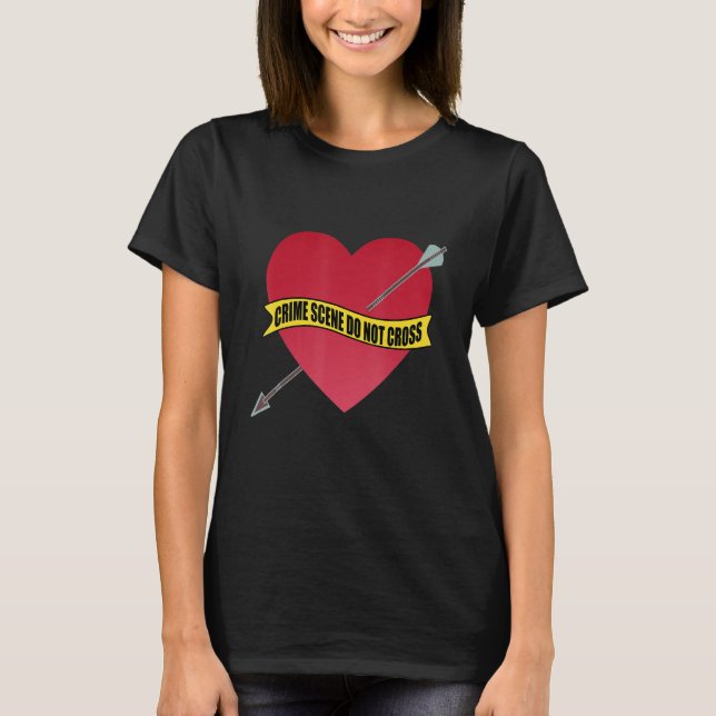 Camiseta Crime Scene Do Not Cross Failed Marriage Divorce B (Frente)