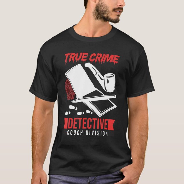 Camiseta Crime Scene Investigator True Crime Detective Couc (Frente)