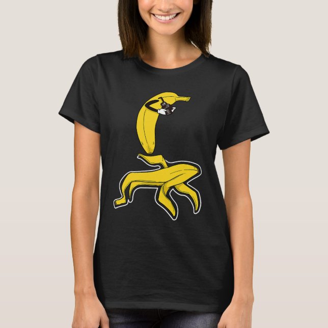 Camiseta Crime scene photographer with banana victim (Frente)