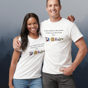 Camiseta Crimes verdadeiros citações psicopatas