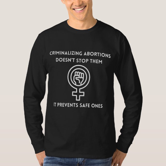 Camiseta Criminalizar não os impede de evitar (Frente)