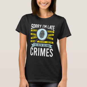 Camiseta Criminólogo Criminologia Fã de Crime Verdadeiro