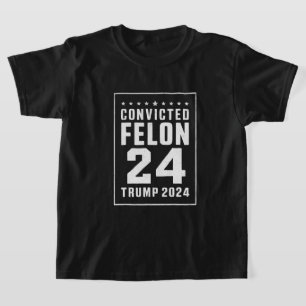 Camiseta Criminoso Condenado 4 de Julho Trump 2024