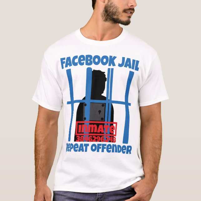Camiseta Criminoso Revogador de Prisão no Facebook (Frente)