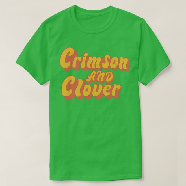 Camiseta Crimson e Clover 1 (Frente do Design)