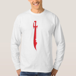 Camiseta Crimson Edge – Design de Espada Intensa