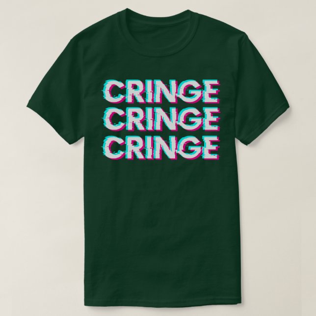 Camiseta Cringe Meme Awkward Cringeworthy (Frente do Design)