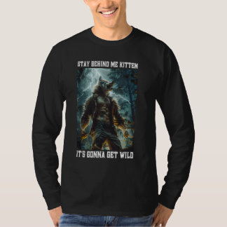Camiseta Cringy Werewolf Kitten Wolf Meme Cringe Alpha