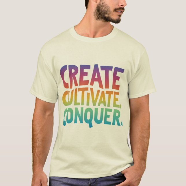 Camiseta Crio, Cultivar, Conquistar (Frente)