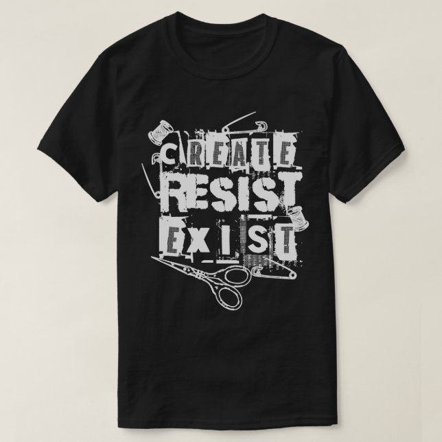 Camiseta Crio Resiste à Revolução Existente Punha a Vida Cr (Frente do Design)