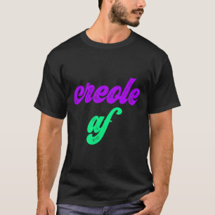 Camiseta Criole Af Mardi Gras Louisiana Pride Gift Tee