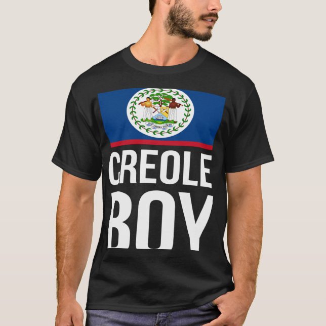 Camiseta Criole Boy Belize Orgulho Beliziano Cultura de Ban (Frente)