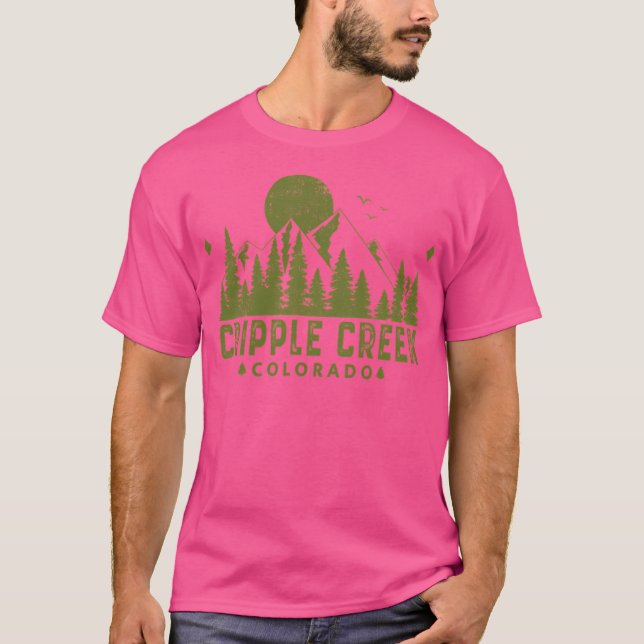 Camiseta Cripple Creek Colorado Mountain View (Frente)