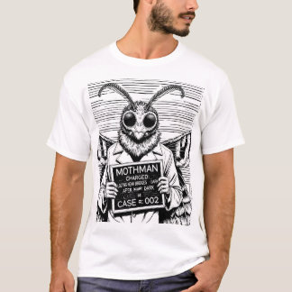 Camiseta Criptid Mugshots: Camisa-T-Mothman
