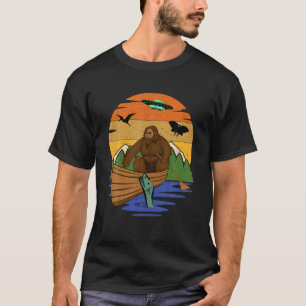 Camiseta Criptid River Bigfoot T com OVNI Sea Creature Moth