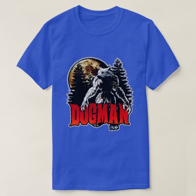 Camiseta Criptide Monstro do Lobisomem da América Dogman  (Frente do Design)