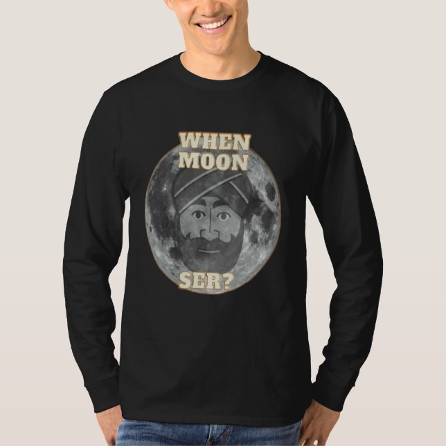 Camiseta Cripto Blockchain Defi Meme Quando Lua Ser (Frente)
